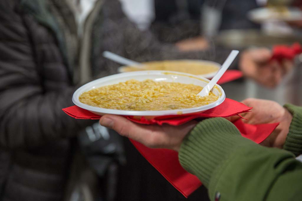 risotto al vino in cantina